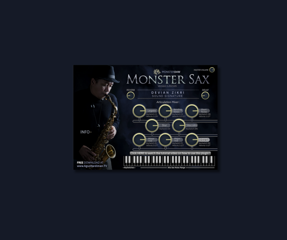 Monster Sax - Free Instrument Plugins (VST) Plugin