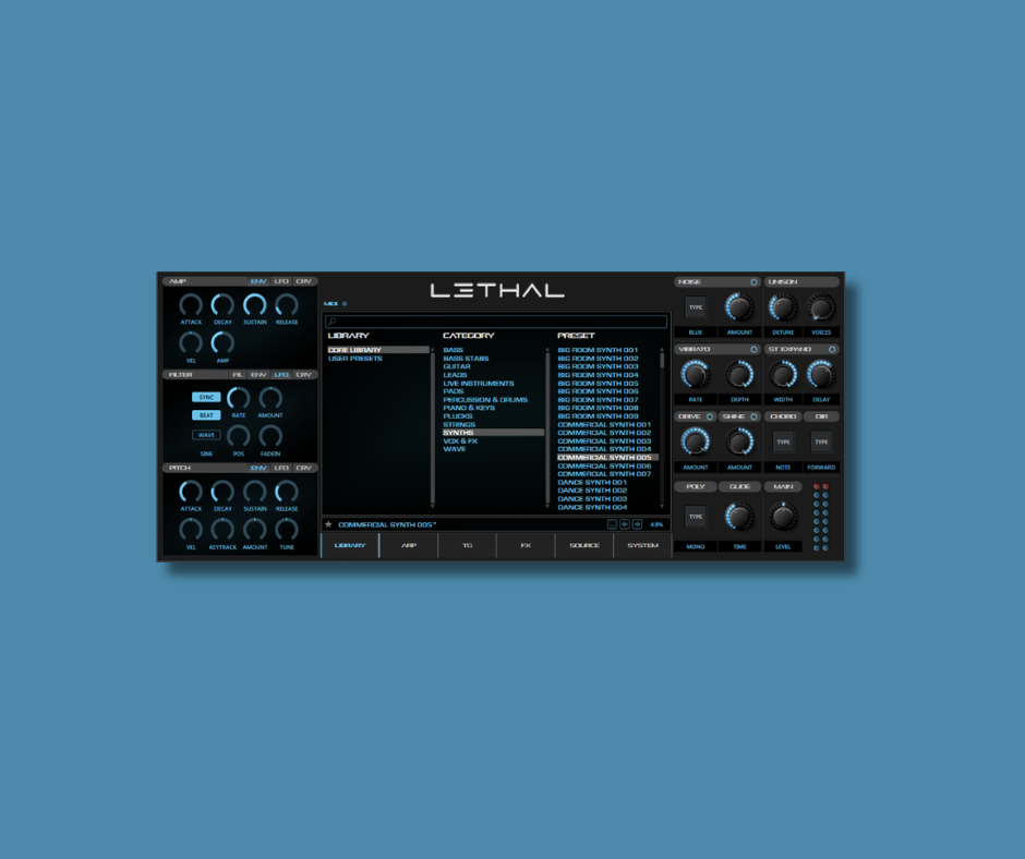 Lethal - Paid Instrument Plugins (VST) Plugin