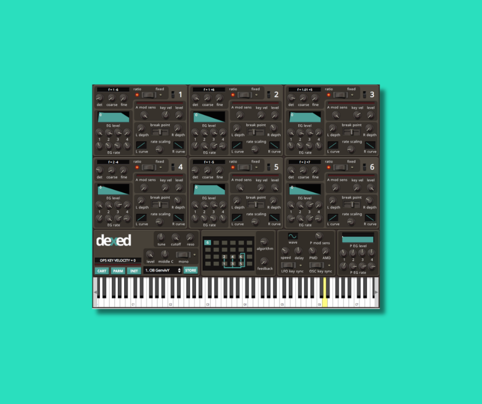 Dexed - Free Instrument Plugins (VST) Plugin