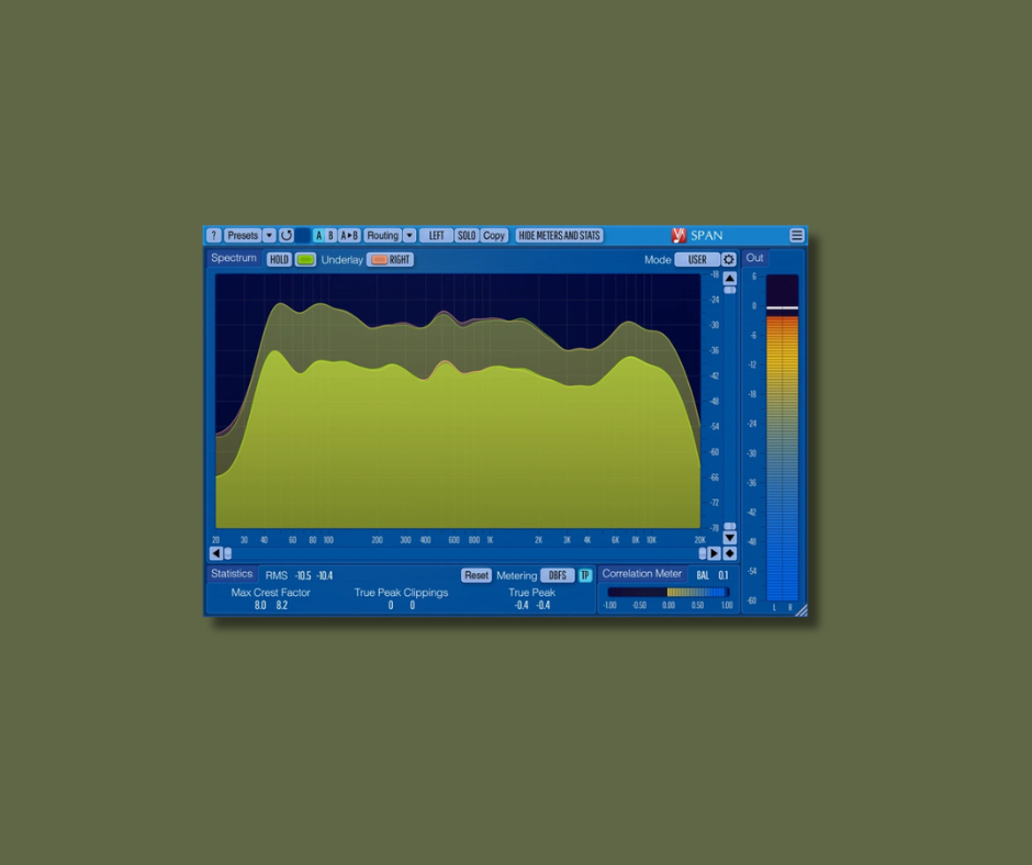 Voxengo SPAN - Free Mixing & Mastering Plugins Plugin