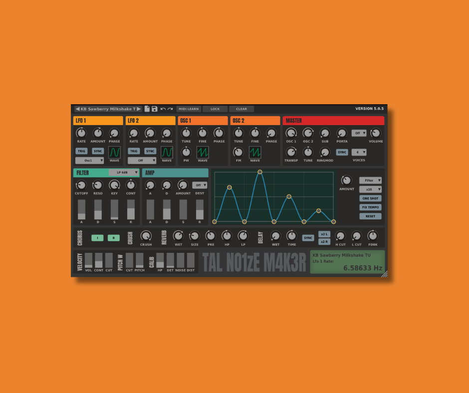 TAL-NoiseMaker - Free Instrument Plugins (VST) Plugin