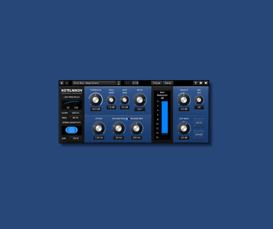 TDR Kotelnikov - Free Mixing & Mastering Plugins Plugin