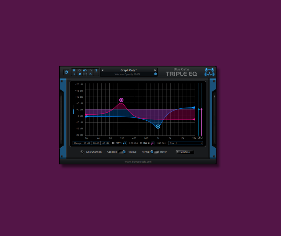 Blue Cat's Triple EQ - Free Mixing & Mastering Plugins Plugin