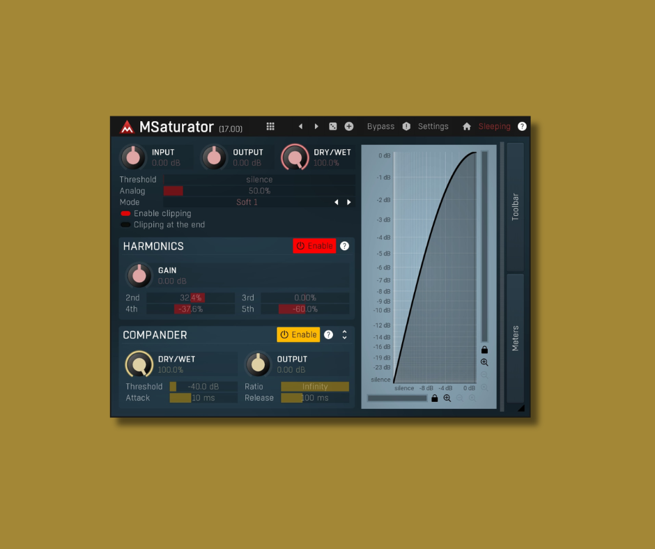MSaturator - Free Mixing & Mastering Plugins Plugin