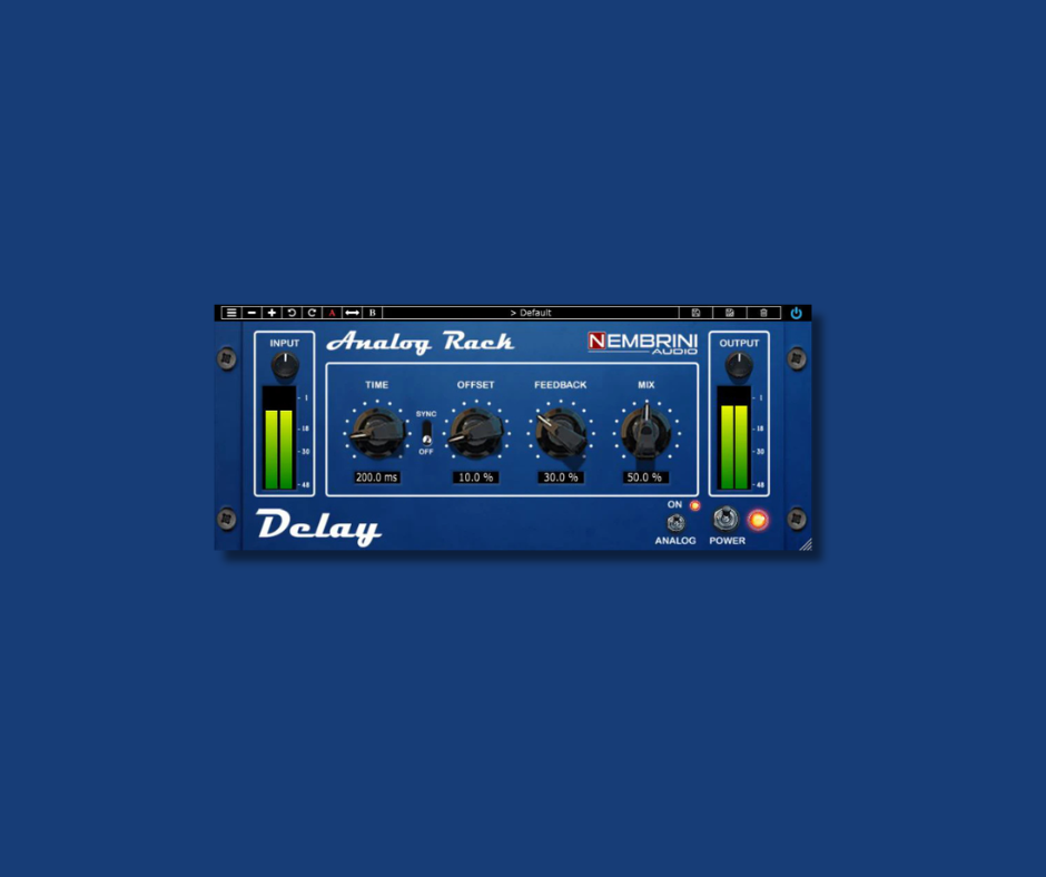 Analog Rack Delay - Free Mixing & Mastering Plugins Plugin