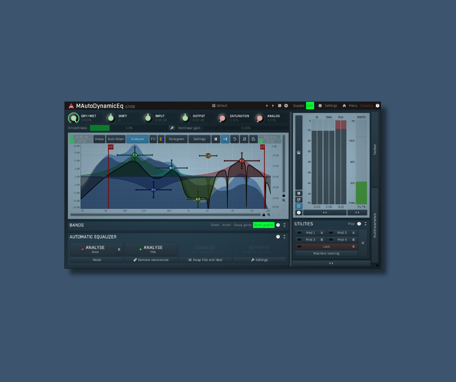 MFreeFXBundle (MAutoDynamicEq) - Free Mixing & Mastering Plugins Plugin