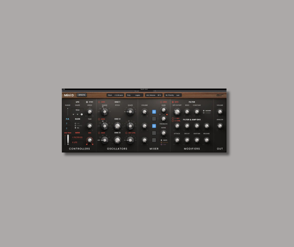 Mini D - Paid Instrument Plugins (VST) Plugin