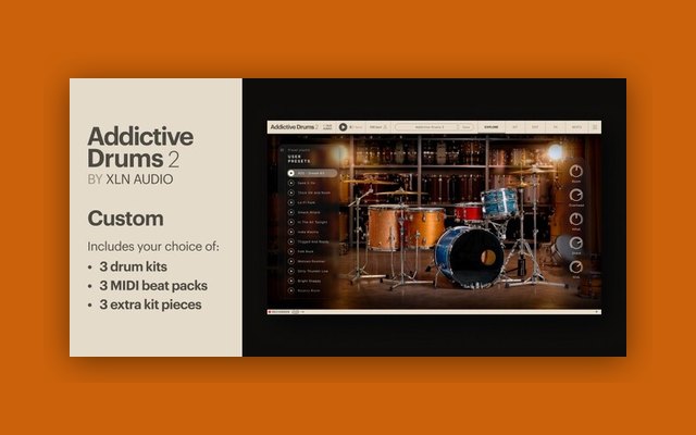 Addictive Drums 2: Custom Collection - Paid Mixing & Mastering Plugins Plugin