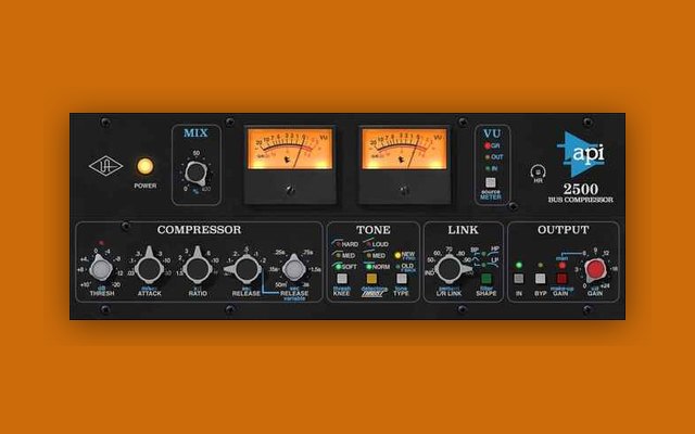API 2500 Bus Compressor - Free Mixing & Mastering Plugins Plugin