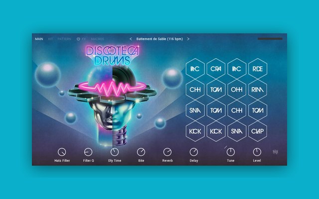 Discoteca Drums - Paid Instrument Plugins (VST) Plugin