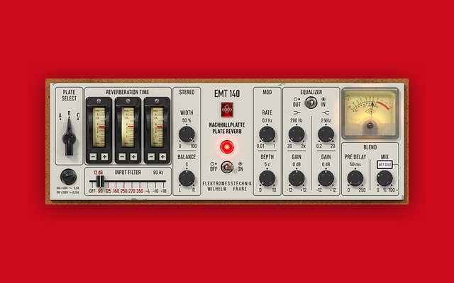EMT® 140 Classic Plate Reverberator - Paid Mixing & Mastering Plugins Plugin