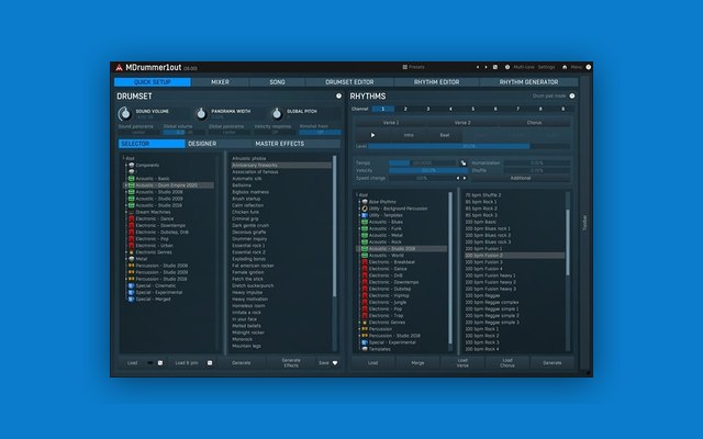 MDrummer - Free Instrument Plugins (VST) Plugin