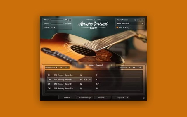 Session Guitarist - Acoustic Sunburst Deluxe - Paid Instrument Plugins (VST) Plugin
