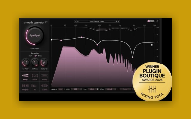 Smooth Operator Pro Upgrade from Smooth Operator - Free Mixing & Mastering Plugins Plugin