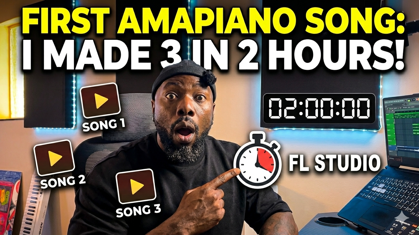 I Made 3 Amapiano Songs in 2 Hours (FL Studio Challenge)